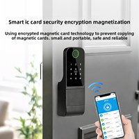 Serrure intelligente biométrique à double face étanche avec empreinte digitale Tuya WiFi pour serrure électronique de jante TTlock, pour porte en aluminium, en fer ou en métal