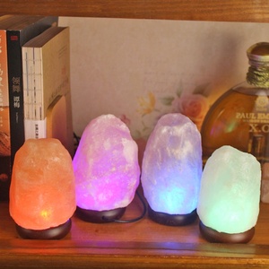 Muestra gratis Regalo De vacaciones en forma de corazón luz colorida <span class=keywords><strong>2023</strong></span> gran oferta USB lámpara de sal del Himalaya varias formas - Product Image 5