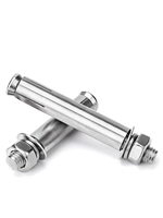 Boulon d'ancrage en acier pour béton, acier au carbone zingué, tailles M6 à M12, pour fixation de plaques de base et de caleçons, usage professionnel