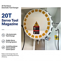 Leyo U-200t Centre d'usinage vertical automatique à 5 axes Fraiseuse verticale à 5 axes à broche unique avec broche conique BT30