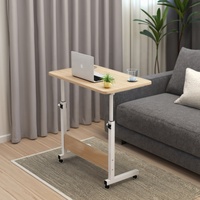 Table d'ordinateur portable en métal portable et réglable Conception paresseuse simple pour une utilisation au bureau ou au chevet