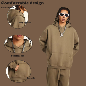 <span class=keywords><strong>Felpa</strong></span> con Cappuccio Oversize da Uomo Streetwear 350G, Taglia Grande, Personalizzabile con Logo Ricamato o Stampato, Tessuto Personalizzato - Product Image 2