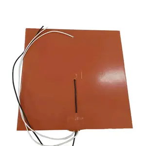 Пользовательские силиконовые нагреватели пользовательские силиконовые нагреватели, похожие на Keenovo высокого качества CE ROHS Сертифицированный термистор один боковой клей