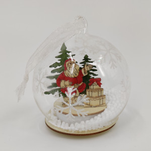 <span class=keywords><strong>Boule</strong></span> <span class=keywords><strong>de</strong></span> verre en résine créatif 8 9 10 12 15 cm, décoration <span class=keywords><strong>de</strong></span> noël, vide, <span class=keywords><strong>blanc</strong></span>, sphère ventilée, scène <span class=keywords><strong>de</strong></span> verre suspendue - Product Image 4
