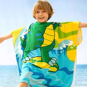 Custom High Quality 100% Cotton Digital Printing Vibrant Colours Children Beach Swimming <b>Towel</b> - Product Image 3