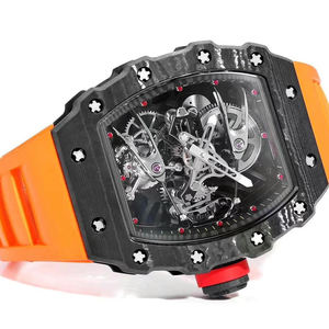 Montre sportive en fibre de carbone, ultralégère, mouvement automatique à remontage automatique, verre résistant aux rayures, idéale pour la randonnée, montre décontractée - Product Image 2