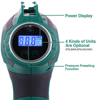 Compresseur d'air POSENPRO PCAP12 12V 20000 tr/min avec plage de pression de 1,5 à 130 PSI pour pneus de voiture, moto, vélo et articles gonflables