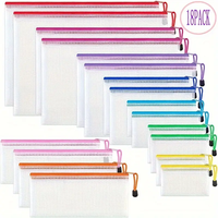 Estuche de Malla Transparente Impermeable de PVC para Lápices y Documentos, Venta Directa de Fábrica al Por Mayor, para Organizar Material de Papelería