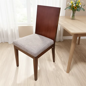 Chaises de salle à manger en bois au design moderne et contemporain, fauteuils de salle à manger en rotin - Product Image 1