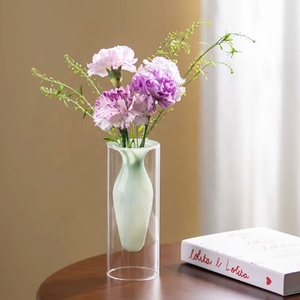 Macetero de Vidrio de Borosilicato de Doble Capa, Decorativo, para Plantas, Hidroponí<span class=keywords><strong>a</strong></span>, Decoración del Hogar, para <span class=keywords><strong>Mesa</strong></span> - Product Image 5