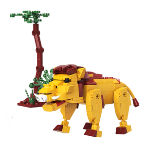 T2020 Animal Lion <b>Building</b> <b>Blocks</b> Cross-border Transformable Model Assembly Giraffe Toy Ornament for Elementary School Students - Product Image 6