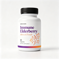 Capsules d'hamamélis noir OEM/ODM, suppléments alimentaires pour adultes à base de vitamine C, zinc, gingembre et vitamine D3
