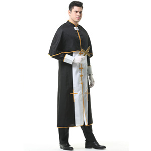 Cosplay di Halloween giochi Anime novità Costume adulto sacerdote maschio <span class=keywords><strong>padrino</strong></span> missionario Costume da scena di carnevale - Product Image 3