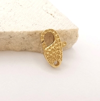 Vente en gros de fermoir mousqueton de luxe en or massif 18 carats fermoir pavé en diamant naturel connecteur pour bracelet et collier