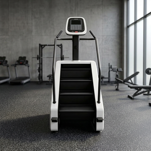 Escaladora Eléctrica Blanca Moderna con Estructura de Acero Estable, Máquina para Pérdida de Peso para Gimnasios - Product Image 4