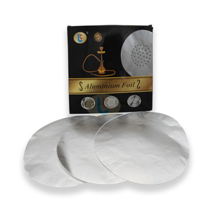 Feuille d'aluminium pour chicha de qualité alimentaire 0,03 mm, 50 pièces, étiquette personnalisée, 12 cm x 12 cm, épaisse, pré-perforée, coupée, <span class=keywords><strong>VS</strong></span> feuille ordinaire - Product Image 1