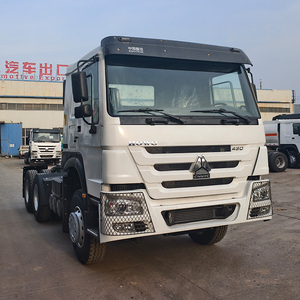 Camion tracteur Sinotruk HOWO 6x4 d'<span class=keywords><strong>occasion</strong></span>, 430 CV, conduite à gauche, Euro 3, camion lourd pour le transport de conteneurs en Angola - Product Image 1