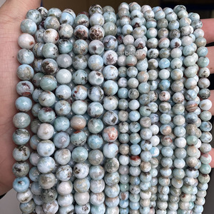 Bán buôn tự nhiên thực dominican Cộng Hòa larimar đá bán quý đá quý hạt đối với trang sức làm 6mm 8mm, 19cm/38cm - Product Image 4