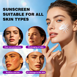 ครีมกันแดดสารสกัดจากพืชสูตรเฉพาะสำหรับแบรนด์ส่วนตัว (OEM) ขนาด 40 กรัม SPF50+ ผสมสมุนไพร ช่วยฟื้นฟูผิว ปกป้องผิวจากรังสียูวี บรรเทาอาการระคายเคือง เหมาะสำหรับเล่นกีฬา - Product Image 3