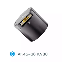 Motor sin Escobillas AK45-36 KV80 CubeMars, Apto para Articulaciones de Robots Humanoides, Módulo de Potencia Más Compacto, Compatible con Servo MIT Drive