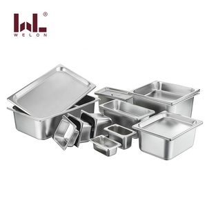 Welon-Sartenes de acero inoxidable 201 GN estilo americano, plato de frotamiento, sartén para comida, estándar/antiinterferencias, varios tamaños para hoteles - Product Image 4