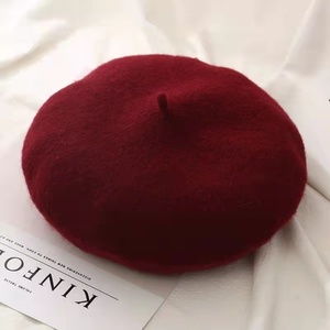 Boina Francesa para Mujer, Gorro de Lana Cálido para Invierno, Gorro Personalizado, Boina Vintage Lisa, Gorros de Color Sólido, Elegante para Mujer - Product Image 6
