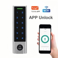 Cerradura Inteligente Tuya con Control Remoto Wifi, Teclado Independiente, Control de Acceso con Tarjeta RFID, Controlador de Acceso con Entrada de Tarjeta de Identificación, Resistente al Agua IP66