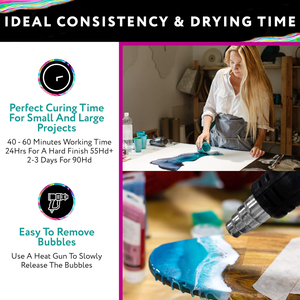 Chất kết dính nhà sản xuất chất lượng cao siêu rõ ràng nhựa Epoxy AB keo thiết lập nhanh chóng chữa sâu đổ cho DIY gỗ Bảng Top khuôn mẫu - Product Image 3