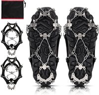 Crampons universels WOQI pour l'escalade sur glace, crampons antidérapants pour chaussures de randonnée