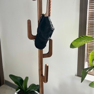 Perchero 3D de Madera Maciza, Estilo Chino Minimalista, Material de Pino Estable y Autónomo - Product Image 2