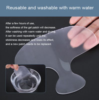 Emballage personnalisé, patchs réutilisables pour le cou et les yeux, gel raffermissant, masque en silicone pour le visage et le cou