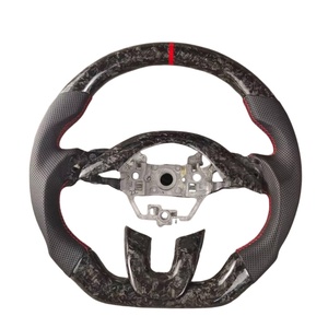 Volant de voiture personnalisé en fibre de carbone véritable et cuir <span class=keywords><strong>sport</strong></span> pour City GE6 GR8 GK5 8.5 Civic FA1 2011 2012 - Product Image 1