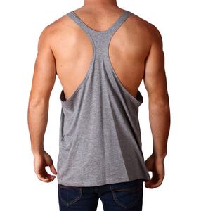 Haute qualité 100% coton hommes Gym Fitness débardeur nouveau Style personnalisé simple boutonnage haut respirant - Product Image 3