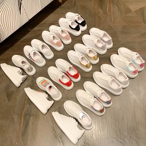 Scarpe Platform Sportive Casual <span class=keywords><strong>Bianche</strong></span> di Alta Gamma con Lacci, Suola Spessa e Rialzata, Versatili per Coppie - Product Image 2