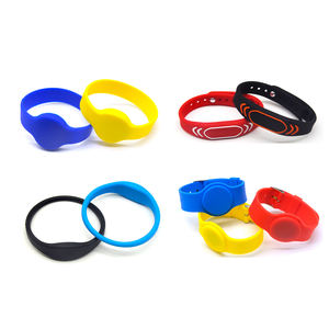 Bracelet intelligent en silicone avec logo personnalisé, sublimation, <span class=keywords><strong>code</strong></span> QR 13,56 MHz, tissu imperméable, réglable, RFID 125 kHz - Product Image 2