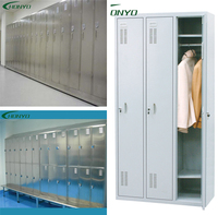 Armoire de rangement en acier inoxydable sur mesure pour l'industrie alimentaire et pharmaceutique, vestiaire