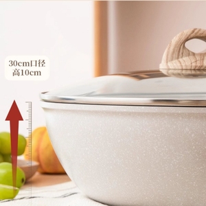 <span class=keywords><strong>Carote</strong></span> Factory Revestimiento directo de aluminio antiadherente Utensilios de cocina Antiadherente Sartén profunda Sartén - Product Image 1
