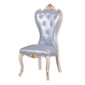 <span class=keywords><strong>Chaise</strong></span> de luxe <span class=keywords><strong>louis</strong></span> en cuir, siège en bois, léger, européen, à la mode, antique, pour banquet, hôtel - Product Image 1