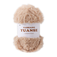100g/Rolle Ultra-Weiches Langes Nerz-Kunstfell-Garn Korallenfleece Umweltfreundlich Antibakteriell für Handstricken & Häkeln von Schals