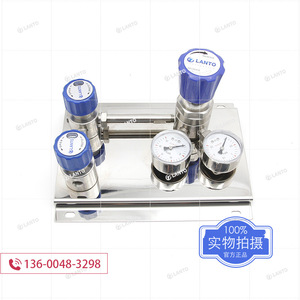 Panel de Suministro de Gas de Acero Inoxidable LANTO con Puerto de 1/2 Pulgada y Ventilación Manual para Uso en Laboratorio - Product Image 3