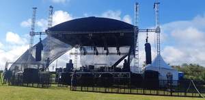 Cabina de exposición Dj Iluminación Escenario Luz Truss Placas base Torre Aluminio Truss Stand - Product Image 2