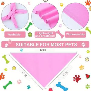Custom Logo Bandana Dog Eco-Friendly Wholesale High Quality Personalized Cotton <b>Blank</b> <b>Pet</b> Triangular Scarf Bandanas for Dogs - Product Image 6