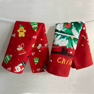 Nouvelle collection 2026 : Lot <span class=keywords><strong>de</strong></span> 2 torchons <span class=keywords><strong>de</strong></span> cuisine en coton 100 % personnalisables avec impression, idéal pour Noël – Ensemble cadeau en tissu <span class=keywords><strong>de</strong></span> sac à farine - Product Image 1