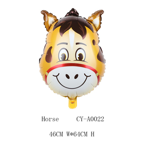 Safari Dier Hoofd Ballonnen Aap Leeuw Zebra Varken Koe Kangoeroe Folie Dier Ballon Voor Verjaardagsfeest Decoratie - Product Image 4