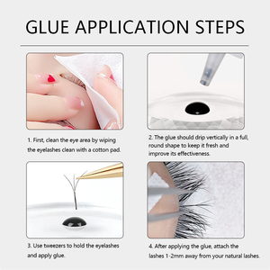 Colle pour extensions de cils, fournisseur de colle avec logo personnalisé, 8 semaines, 4-22 <span class=keywords><strong>degrés</strong></span>, <span class=keywords><strong>60</strong></span>-80°F, plage d'humidité 30-75%, colle pour faux cils - Product Image 5