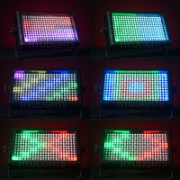 Luz Estroboscópica LED RGB de 60W, 3 en 1, 288 Piezas, 48 Zonas, Luces de Escenario con Controlador Inalámbrico para Discoteca, DJ, Equipo de Iluminación para Fiestas