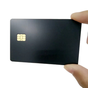 Tarjeta de Crédito Visa de Metal Negro Mate OEM en Stock, con Ranura Pequeña para Chip EMV y Banda Magnética - Product Image 3