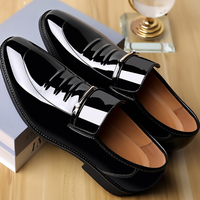 Chaussures pour hommes de grande taille 38-48, respirantes, style business, chaussures décontractées, semelle souple, noires