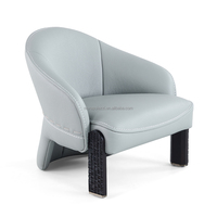 Design moderne, mode originale, cuir épais, chaise longue de salon de luxe italienne de haute qualité pour bungalow