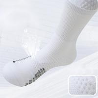 Chaussettes de basketball montantes pour hommes, personnalisées, antidérapantes, professionnelles, sans coutures, antibactériennes, vente en gros